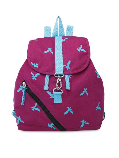 dark pink canvas backpack bag - 9765865 - Very Small Image - 1