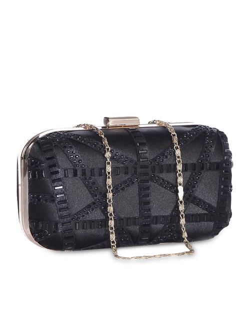 black polyester clutch - 9766026 - Very Small Image - 1