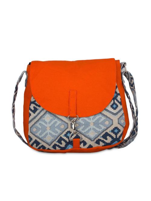 multi canvas printed sling bag - 9767197 - Very Small Image - 1