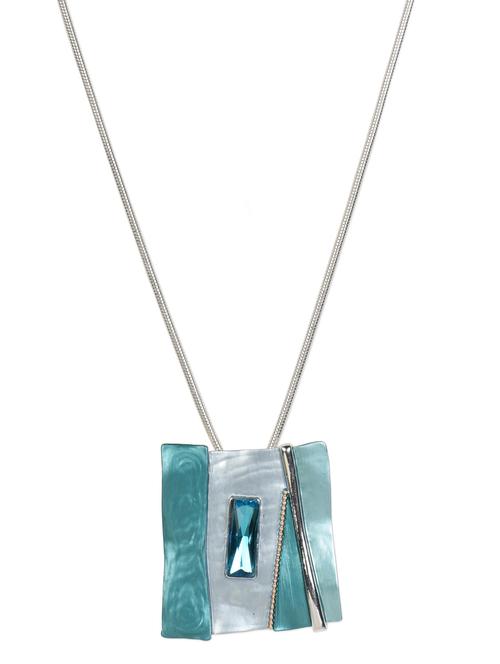 blue rectangular metal neckpiece - 977146 - Very Small Image - 1