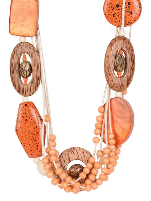 eclectic orange neckpiece - 977164 - Very Small Image - 1