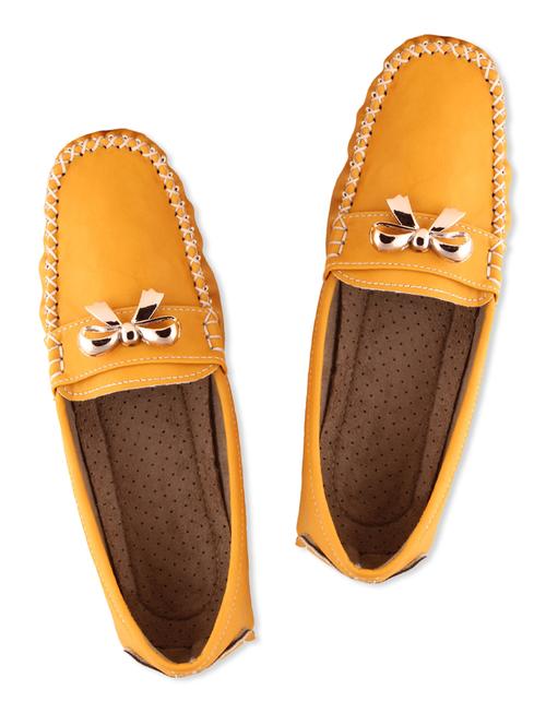 yellow synthetic leather loafer - 9772310 - Very Small Image - 1