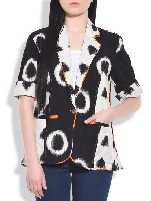 monochrome printed cotton jacket - 9772871 - Very Small Image - 1