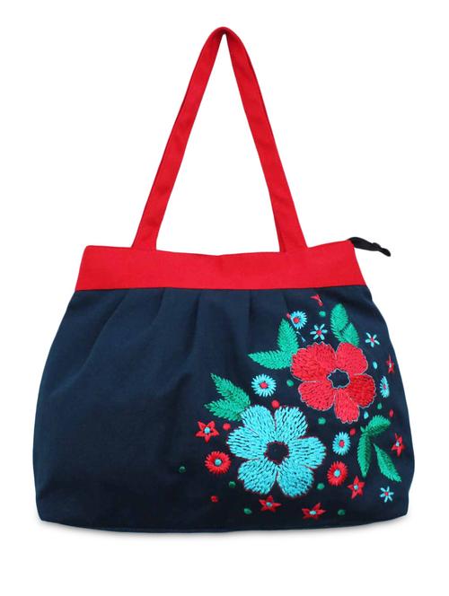 blue canvas tote - 9773662 - Very Small Image - 1