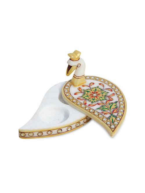 handicrafts paradise marble roli tika holder hpmr15098 - 9779242 - Very Small Image - 1