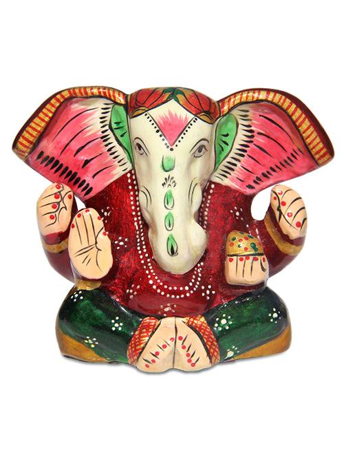 handicrafts paradise metal enamelled big ear ganesha - 9779278 - Very Small Image - 1