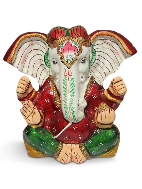 handicrafts paradise metal enamelled ganesha with big ears - 9779287 - Very Small Image - 1