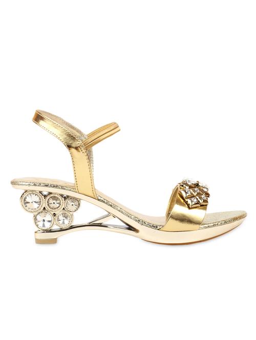 gold embellished wedges - 9779778 - Very Small Image - 1