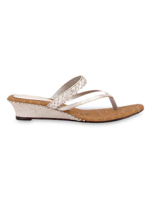silver leatherette wedges - 9780811 - Very Small Image - 1