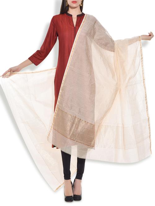 tagaai cream tissue stole - 9781228 - Very Small Image - 1