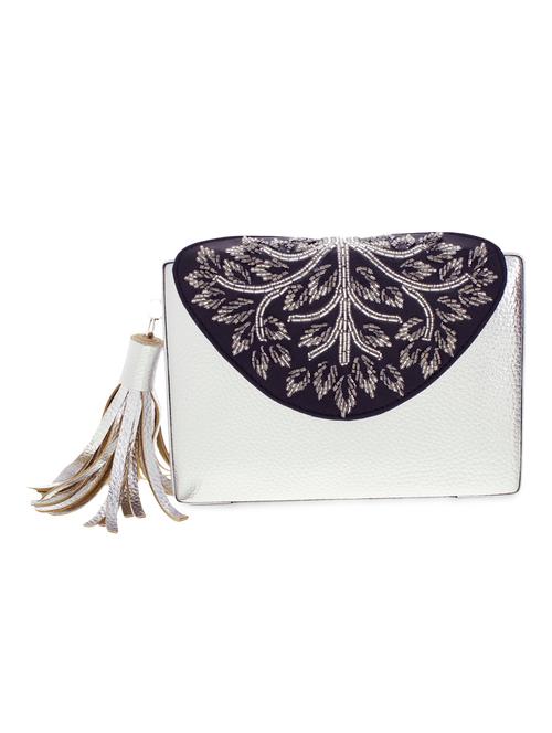 monochrome foliage beaded clutch - 9783994 - Very Small Image - 1