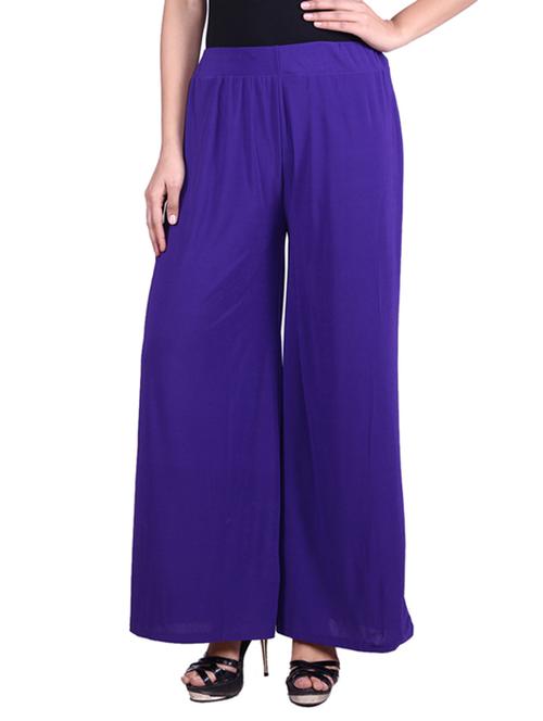 blue chiffon palazzo - 9784792 - Very Small Image - 1