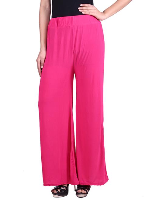 pink chiffon palazzo - 9784795 - Very Small Image - 1