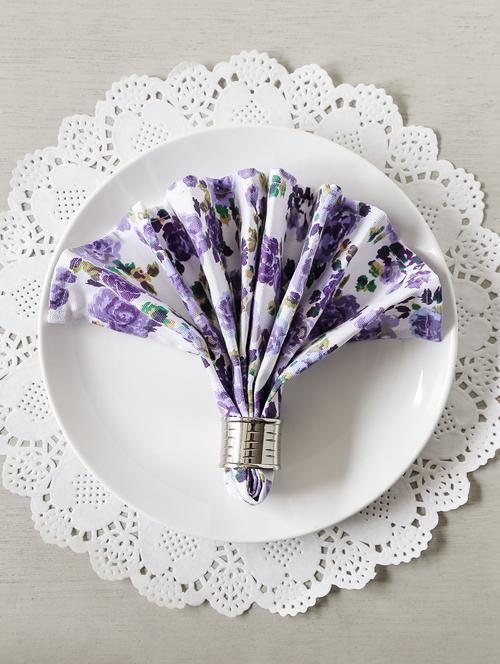 Printed Dinner Napkins Set (Set Of 6) - 978501 - Very Small Image - 1
