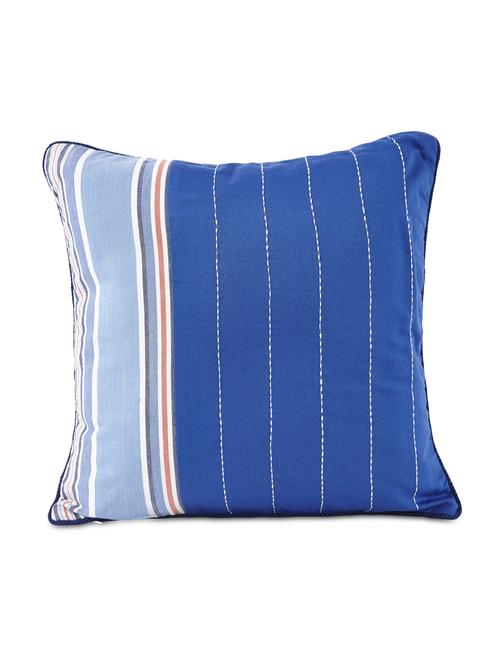 blue 100%cotton cushion cover - 9791044 - Very Small Image - 1
