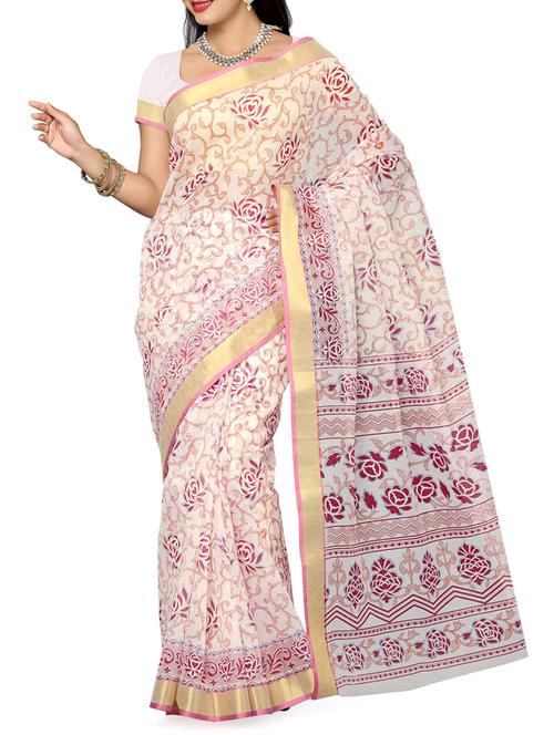 multicolor cotton saree - 9791533 - Very Small Image - 1