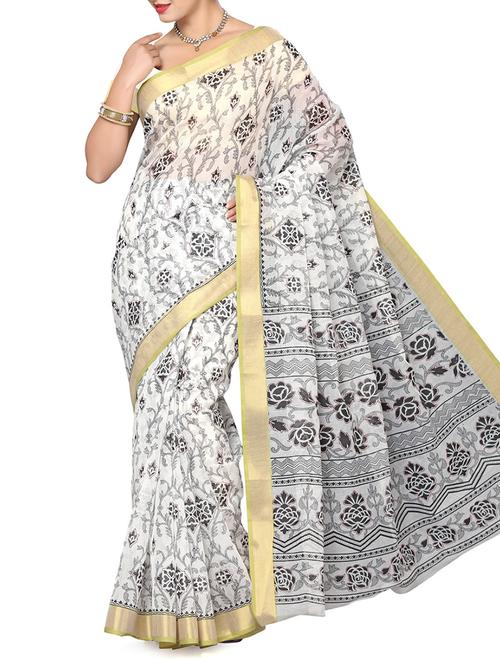 multicolor cotton saree - 9791538 - Very Small Image - 1