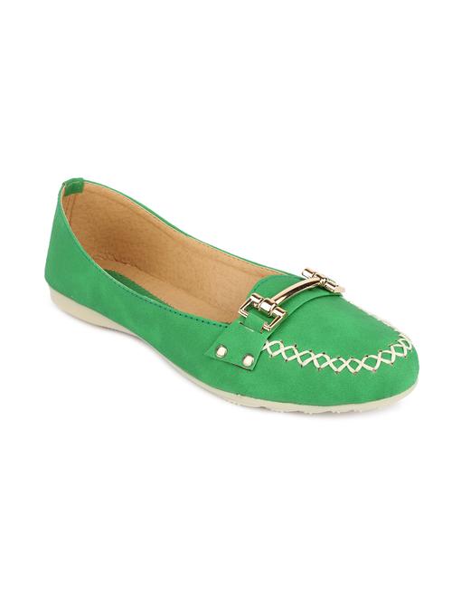 green leatherette loafers - 9794001 - Very Small Image - 1