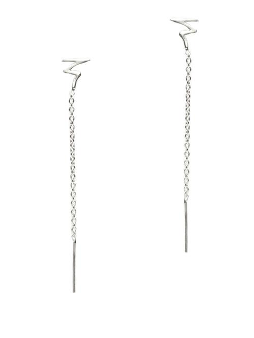 silver pure silver earring - 9794203 - Very Small Image - 1