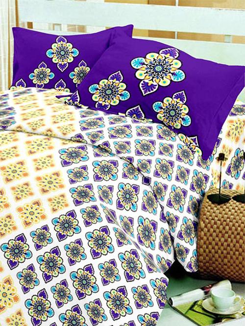 multi colour cotton bed sheet - 9797844 - Very Small Image - 1