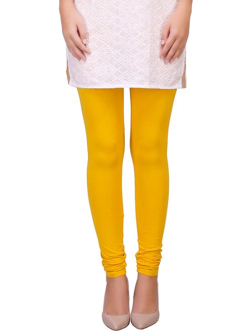 yellow cotton leggings - 9799818 - Very Small Image - 1