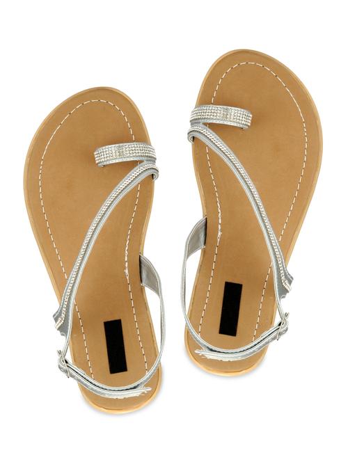 Grey Leather sandals - 9801281 - Very Small Image - 1