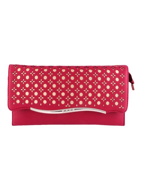 maroon leatherette clutch - 9805787 - Very Small Image - 1
