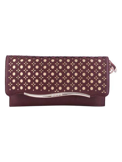brown leatherette clutch - 9805792 - Very Small Image - 1