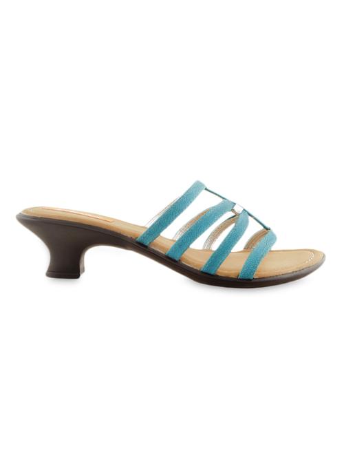 blue casual slip-on heels - 980701 - Very Small Image - 1