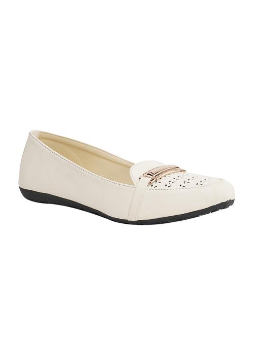 cream leatherette loafer - 9811126 - Very Small Image - 1