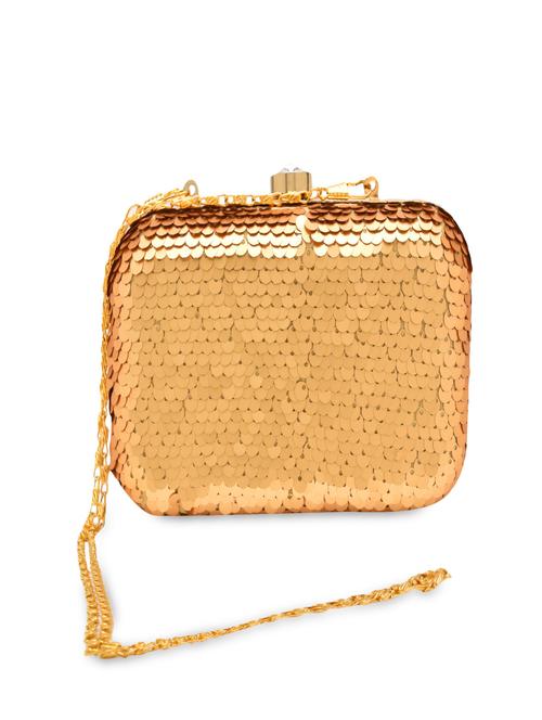 gold metal frame clutch - 9811502 - Very Small Image - 1