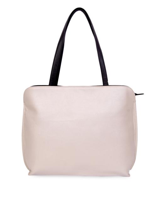 white leatherette handbag - 9812905 - Very Small Image - 1