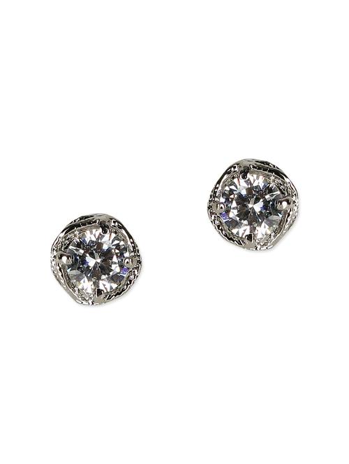 silver colored studs, embellished with stone work - 9813394 - Very Small Image - 1