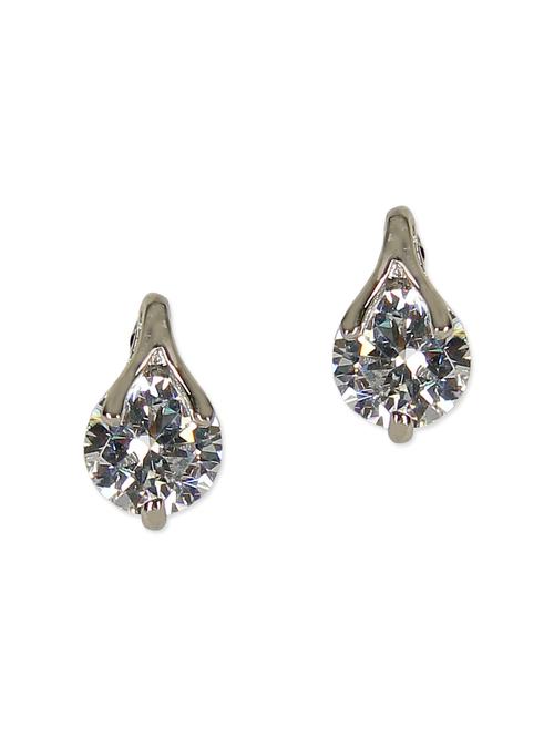 silver colored studs, embellished with stone work - 9813436 - Very Small Image - 1