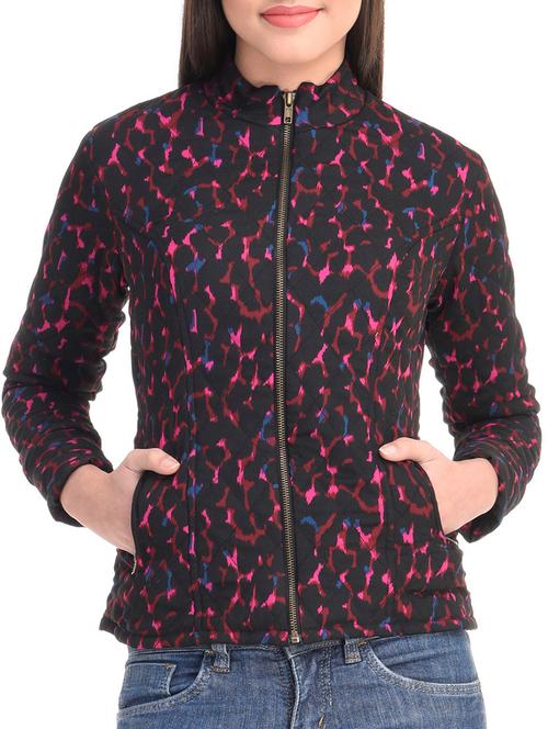 multi poly crepe printed jacket - 9813740 - Very Small Image - 1