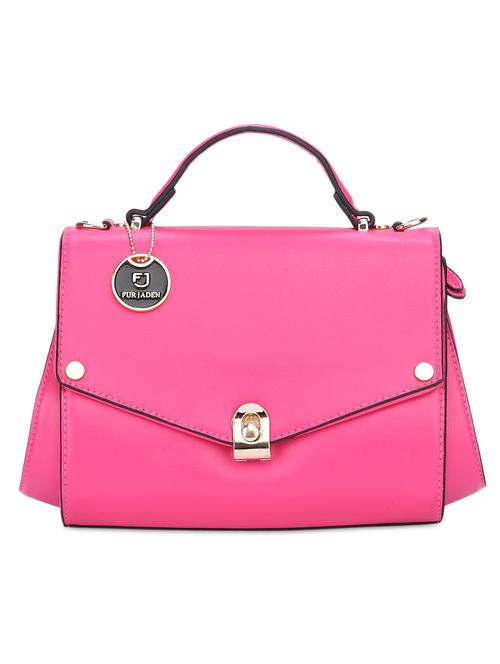 fur jaden pink leatherette winged satchel - 9819500 - Very Small Image - 1