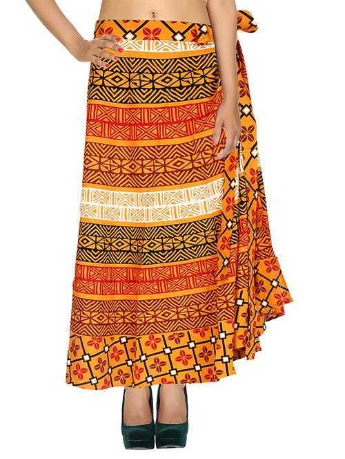 multi cotton skirt - 9823421 - Very Small Image - 1