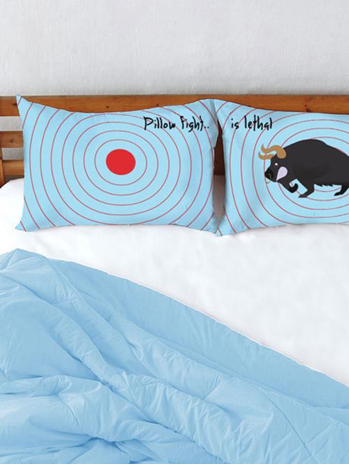 blue cotton bed sheet set - 9823981 - Very Small Image - 1