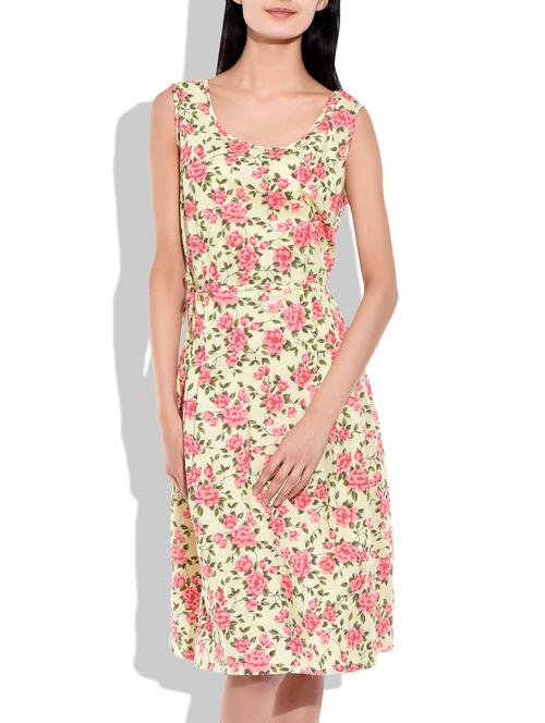 multi color printed cotton dress - 9829176 - Very Small Image - 1