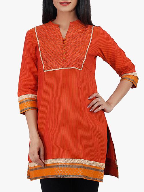 orange cotton tunic - 9833006 - Very Small Image - 1