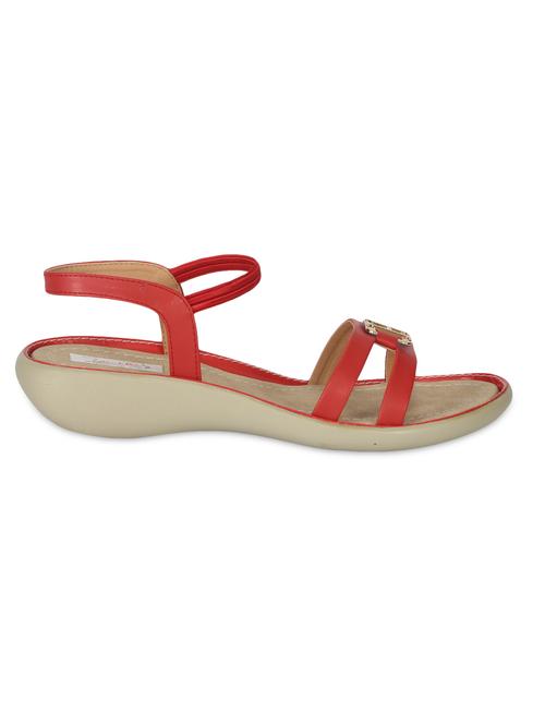 red back strap sandals - 9835067 - Very Small Image - 1