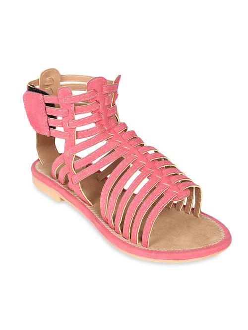 pink leatherette sandal - 9835757 - Very Small Image - 1