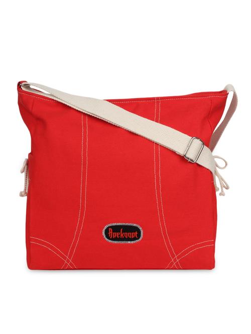 red cotton sling bag - 9840843 - Very Small Image - 1