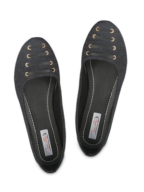 black denim ballerinas - 9843439 - Very Small Image - 1