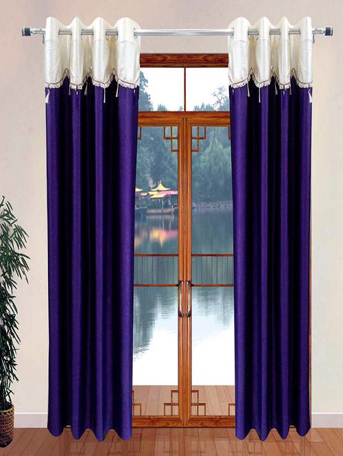 purple polyester curtain - 9843786 - Very Small Image - 1