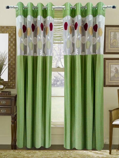 green polyester curtain - 9843834 - Very Small Image - 1