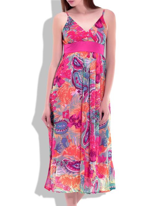multi colored polyester dress - 9851314 - Very Small Image - 1