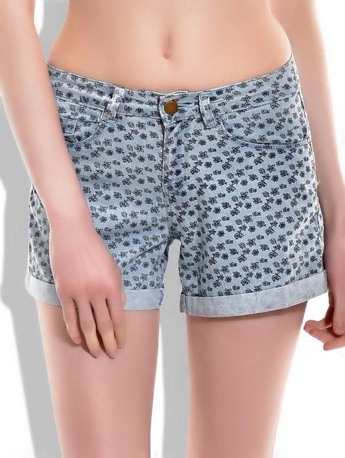light blue denim short - 9851325 - Very Small Image - 1