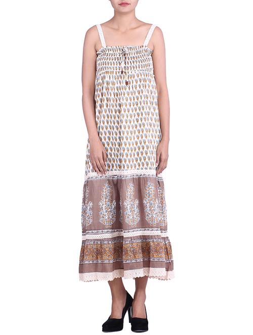 multi color jersey and color cotton dress - 9861088 - Very Small Image - 1