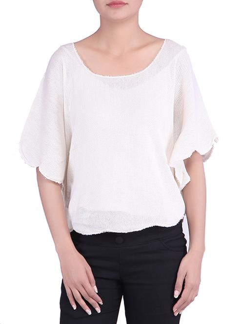 off white color cotton top - 9861128 - Very Small Image - 1